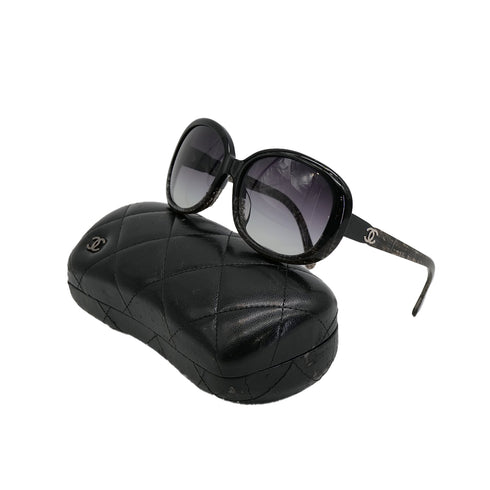 VINTAGE CHANEL SUNGLASSES COCOMARK BLACK EYEWEAR 90322150