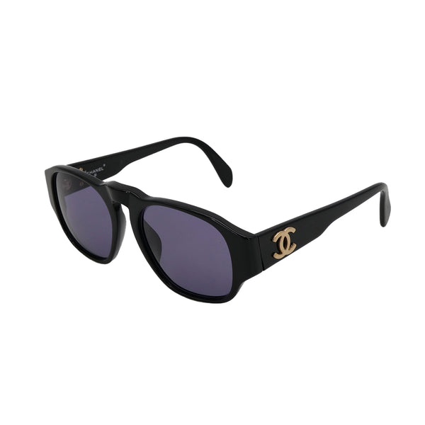 VINTAGE CHANEL SUNGLASSES COCOMARK BLACK EYEWEAR 90324124