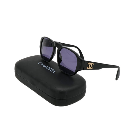 VINTAGE CHANEL SUNGLASSES COCOMARK BLACK EYEWEAR 90324124