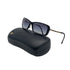 VINTAGE CHANEL SUNGLASSES COCOMARK CHAIN BLACK GOLD EYEWEAR 90328030