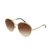 VINTAGE CHANEL SUNGLASSES COCOMARK CHAIN GOLD EYEWEAR 90339432