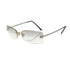 VINTAGE CHANEL SUNGLASSES COCOMARK RHINESTONE CLEAR SILVER EYEWEAR 90314740