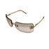 VINTAGE CHANEL SUNGLASSES COCOMARK RHINESTONE GOLD EYEWEAR 90319113