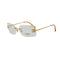 VINTAGE CHANEL SUNGLASSES COCOMARK RHINESTONE GOLD EYEWEAR 90341724