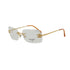 VINTAGE CHANEL SUNGLASSES COCOMARK RHINESTONE GOLD EYEWEAR 90341724