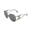VINTAGE CHANEL SUNGLASSES COCOMARK SILVER EYEWEAR 90323489