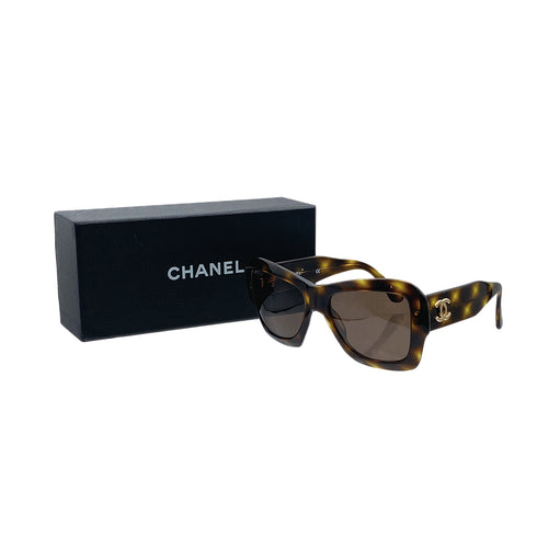 VINTAGE CHANEL SUNGLASSES COCOMARK TORTOISESHELL BRWON EYEWEAR 90312680
