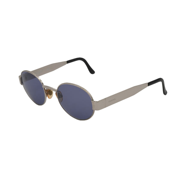 VINTAGE CHANEL SUNGLASSES LOGO SILVER EYEWEAR 90323490