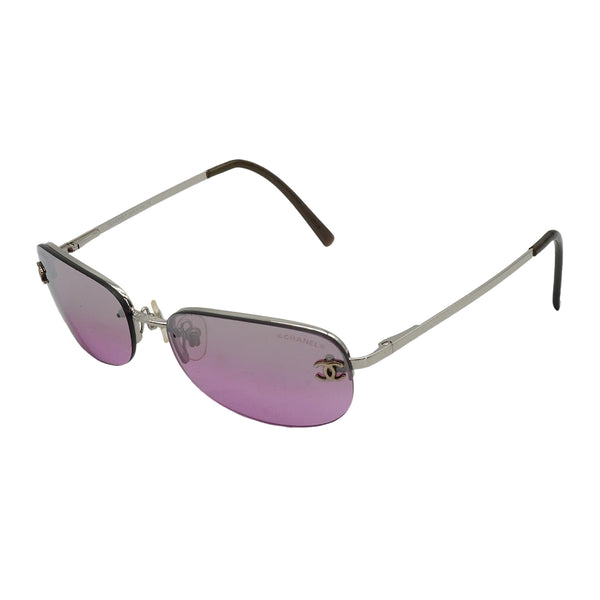 VINTAGE CHANEL COCOMARK SUNGLASSES PURPLE EYEWEAR 90335013