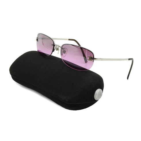 VINTAGE CHANEL COCOMARK SUNGLASSES PURPLE EYEWEAR 90335013