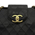 VINTAGE CHANEL SUPER MODEL BICOLORE CHAIN TOTE BAG BLACK LEATHER 90313406