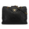 VINTAGE CHANEL SUPER MODEL BICOLORE CHAIN TOTE BAG BLACK LEATHER GOLD HARDWARE 90325598