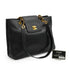 VINTAGE CHANEL SUPER MODEL CHAIN TOTE BAG BLACK CAVIAR SKIN GOLD HARDWARE 90335144