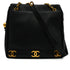 VINTAGE CHANEL TRIPLE COCO CHAIN SHOULDER BAG BLACK CAVIAR SKIN GOLD HARDWARE 90339656