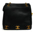 VINTAGE CHANEL TRIPLE COCO CHAIN SHOULDER BAG BLACK CAVIAR SKIN GOLD HARDWARE 90339656