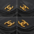 VINTAGE CHANEL TRIPLE COCO CHAIN SHOULDER BAG BLACK CAVIAR SKIN GOLD HARDWARE 90350410