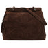 VINTAGE CHANEL TRIPLE COCO CHAIN SHOULDER TOTE BAG FRINGE BROWN SUEDE SILVER HARDWARE 90348538