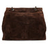 VINTAGE CHANEL TRIPLE COCO CHAIN SHOULDER TOTE BAG FRINGE BROWN SUEDE SILVER HARDWARE 90348538