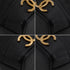 VINTAGE CHANEL TRIPLE COCO DRAWSTRING CHAIN SHOULDER BAG BLACK CAVIAR SKIN GOLD HARDWARE 90339658