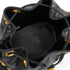 VINTAGE CHANEL TRIPLE COCO DRAWSTRING CHAIN SHOULDER BAG BLACK LAMB SKIN GOLD HARDWARE 90349270