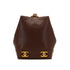 VINTAGE CHANEL TRIPLE COCO SHOULDER BAG BROWN CAVIAR SKIN GOLD HARDWARE 90331404