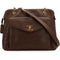 VINTAGE CHANEL TURNLOCK CHAIN SHOULDER BAG BROWN CAVIAR SKIN GOLD HARDWARE 90349261
