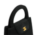 VINTAGE CHANEL HAND BAG BLACK FABLICK GOLD HARDWARE 90334149
