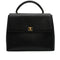 VINTAGE CHANEL TURNLOCK HAND BAG BLACK CAVIAR SKIN GOLD HARDWARE 90343330