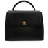 VINTAGE CHANEL TURNLOCK HAND BAG BLACK CAVIAR SKIN GOLD HARDWARE 90343330