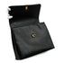 VINTAGE CHANEL TURNLOCK HAND BAG BLACK CAVIAR SKIN GOLD HARDWARE 90343330