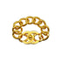 VINTAGE CHANEL TURN LOCK BRACELET COCOMARK GOLD ACCESSORY 96A 90325807