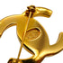 VINTAGE CHANEL TURN LOCK BROOCH GOLD ACCESSORY 96A 90331684