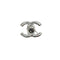 VINTAGE CHANEL TURN LOCK BROOCH SILVER ACCESSORY 96P 90343340