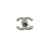 VINTAGE CHANEL TURN LOCK BROOCH SILVER ACCESSORY 96P 90343340