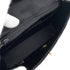 VINTAGE CHANEL TURN LOCK CHAIN SHOULDER BAG BLACK SATIN GOLD HARDWARE 90323203