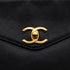 VINTAGE CHANEL TURN LOCK CHAIN TOTE BAG BLACK CAVIAR SKIN GOLD HARDWARE 90340502
