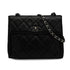 VINTAGE CHANEL TURN LOCK CHAIN TOTE BAG BLACK CAVIAR SKIN SILVER HARDWARE 90339968