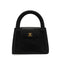 VINTAGE CHANEL TURN LOCK HAND BAG BLACK CAVIAR SKIN GOLD HARDWARE 90341844