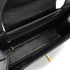 VINTAGE CHANEL TURN LOCK HAND BAG BLACK CAVIAR SKIN GOLD HARDWARE 90341844
