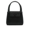 VINTAGE CHANEL TURN LOCK HAND BAG BLACK CAVIAR SKIN PLASTIC HARDWARE 90341845
