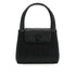 VINTAGE CHANEL TURN LOCK HAND BAG BLACK CAVIAR SKIN PLASTIC HARDWARE 90341845