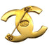 VINTAGE CHANEL TURN LOCK COCOMARK RHINESTONE BROOCH GOLD ACCESSORY 96A 90327604