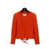 VINTAGE CHANEL TWEED JACKET RED WOOL 42 96A RTW 90332945