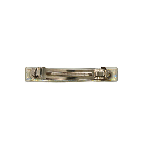 VINTAGE CHANEL VALLETTA COCOMARK SILVER CLEAR HAIR ACCESSORY 97P 90340529