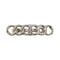 VINTAGE CHANEL VALLETTA LOGO SILVER HAIR ACCESSORY 98A 90313534