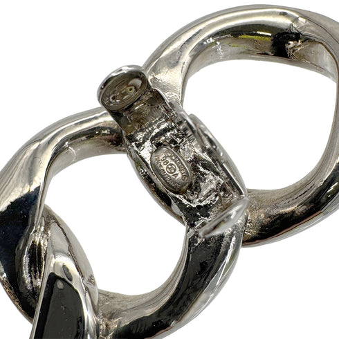 VINTAGE CHANEL VALLETTA LOGO SILVER HAIR ACCESSORY 98A 90313534