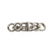VINTAGE CHANEL VALLETTA LOGO SILVER HAIR ACCESSORY 98A 90335049