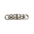 VINTAGE CHANEL VALLETTA LOGO SILVER HAIR ACCESSORY 98A 90335049