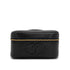 VINTAGE CHANEL VANITY HAND BAG BLACK CAVIAR SKIN 90325806