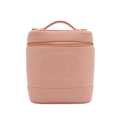 VINTAGE CHANEL COCOMARK VANITY HAND BAG PINK CAVIAR SKIN 90339655